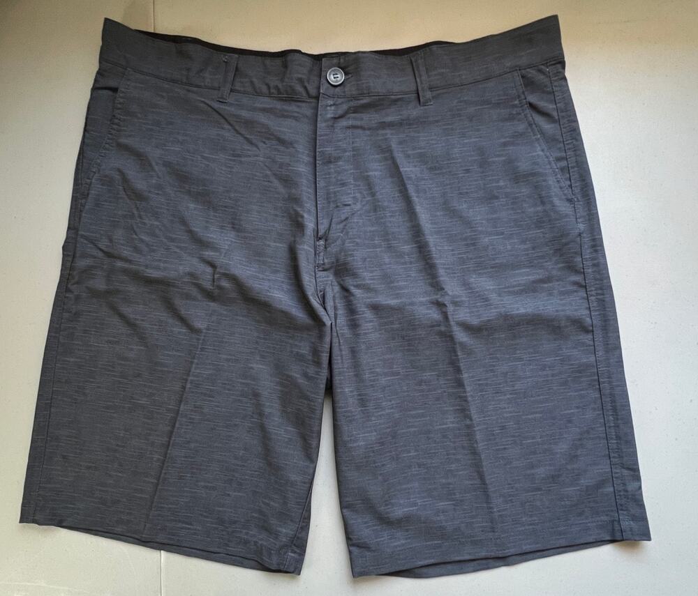 OP Flex 4 Way Stretch Mens Gray Shorts Size 40 Golf Casual Flat Front